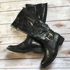 Wear Ever Savannah Knee High Wide Calf Boots Sz 7M